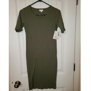 NWT Lularoe Julia Olive Military Drab Green SOFT